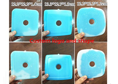 Gói đá cứng màu xanh tùy chỉnh cho thực phẩm 12,2 * 12,2 * 1,2cm