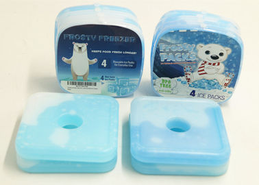 Một lỗ cách nhiệt cứng Lunch Ice Packs với Mini PCM Gel Cooling Elements cho thực phẩm đông lạnh
