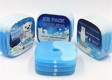 Một lỗ cách nhiệt cứng Lunch Ice Packs với Mini PCM Gel Cooling Elements cho thực phẩm đông lạnh
